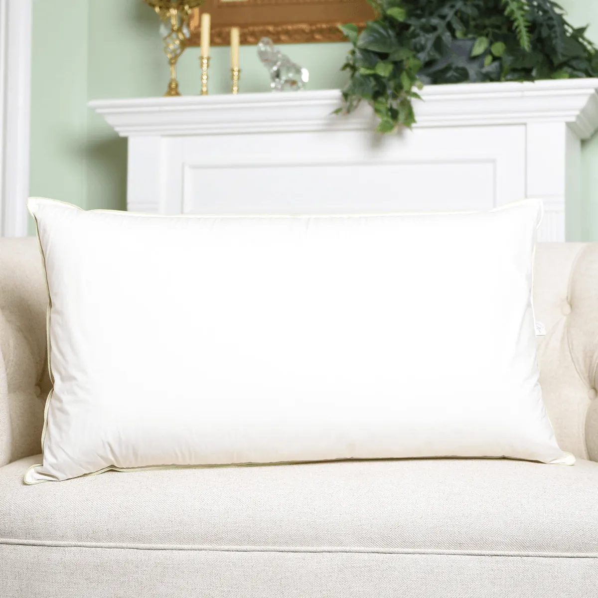Natural Nights Classic Down Feather Pillow King Size - Soft (28oz)