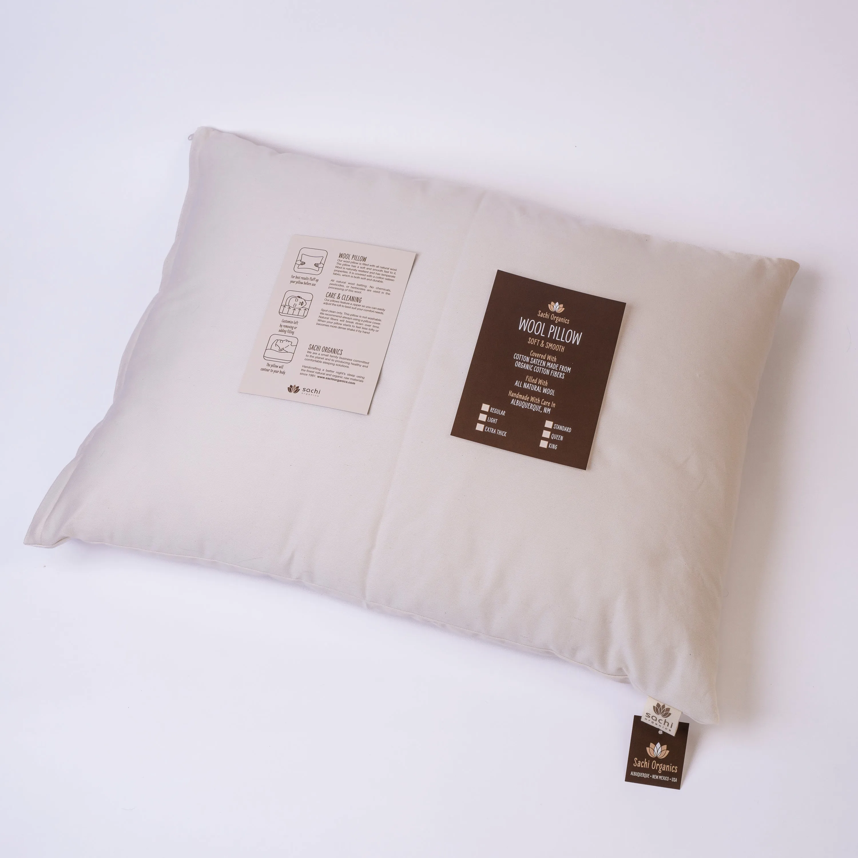 Natural Wool Pillow – Soft and Supportive