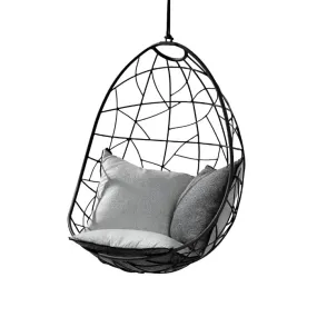 Nest Egg Hanging Swing Chair in Black
