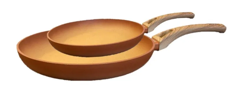 NEWARE Terracotta BIGGER size 12 Piece Cooking Set with Milk Cup/ Batería mas GRANDE de 12 piezas de Terracotta con POCILLO