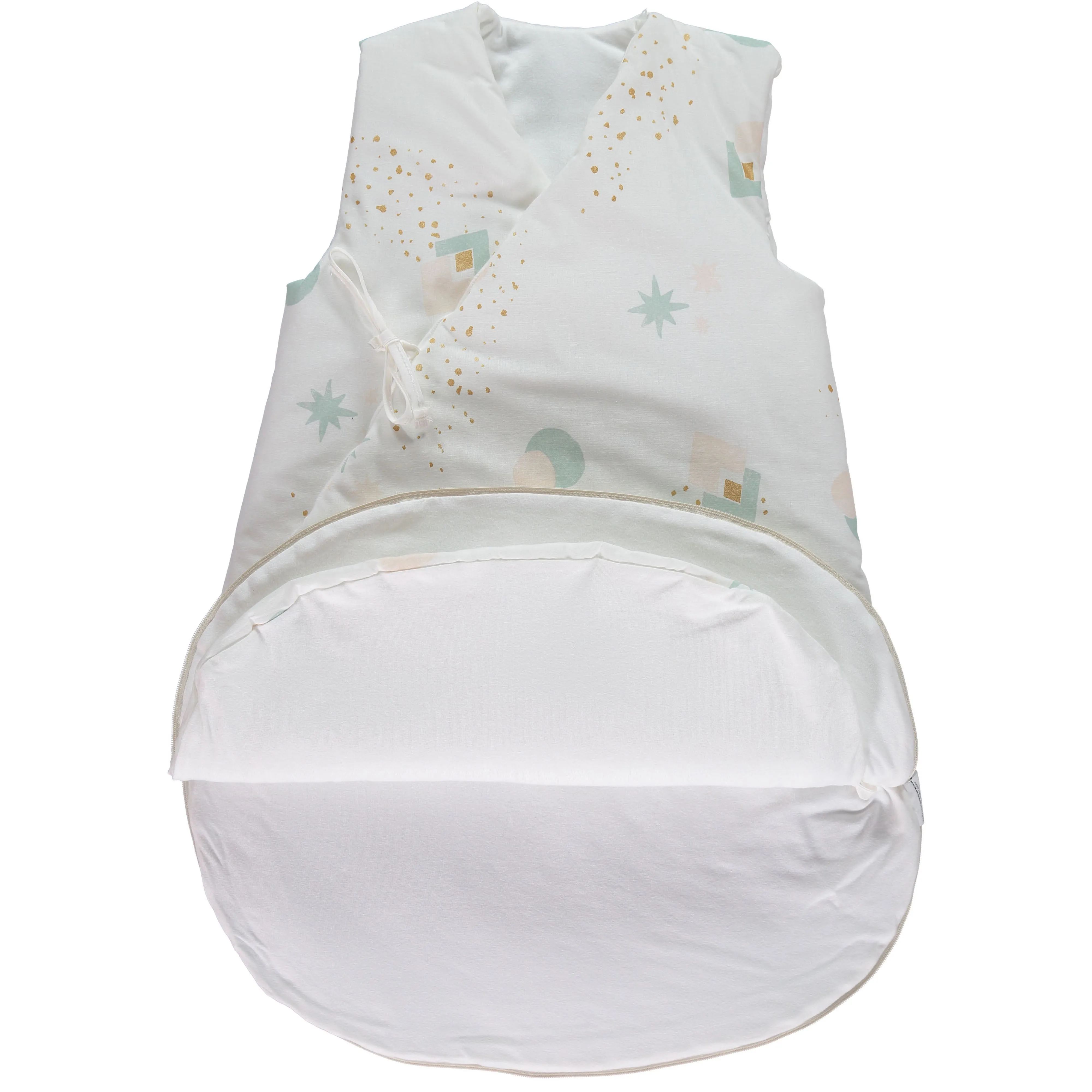 nobodinoz Sleeping Bag Cloud Aqua Eclipse/ White