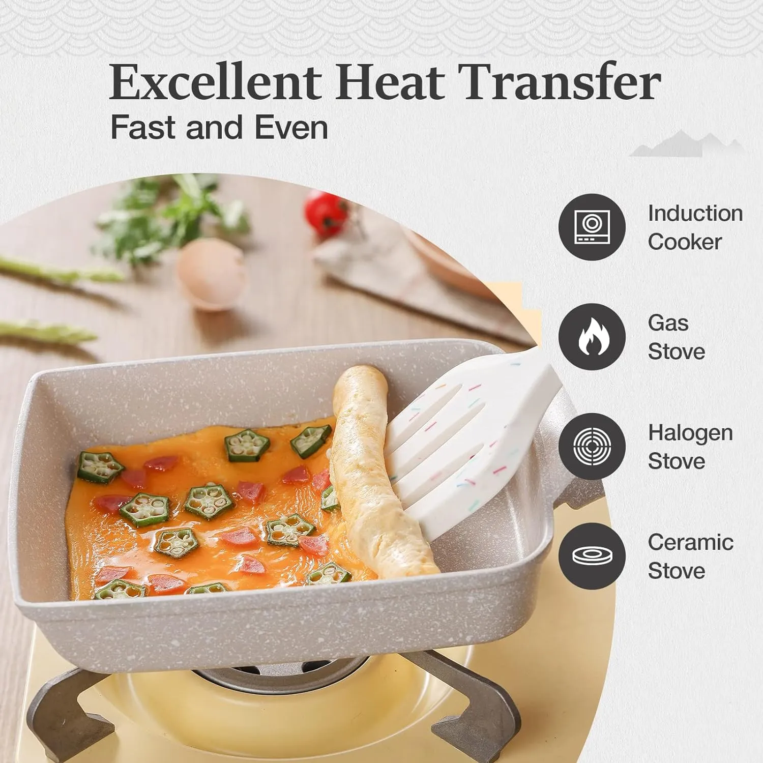 Non-stick Grill Pan (White)