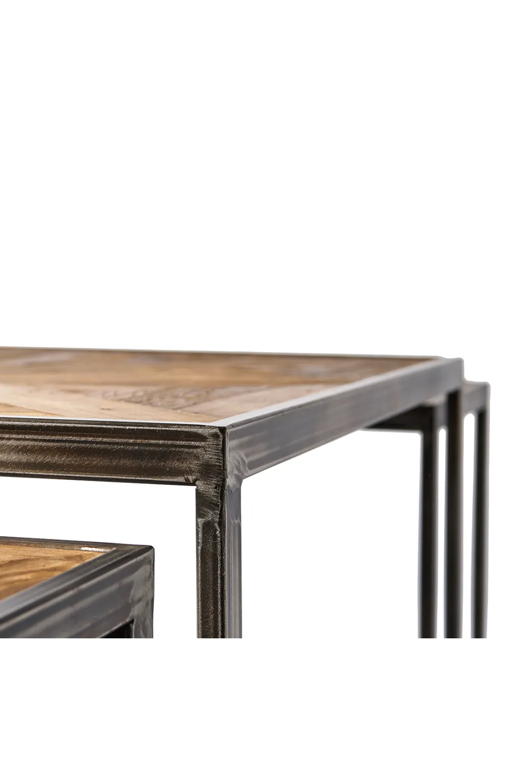 Oak Wood Coffee Table Set (3) | Rivièra Maison Le Bar