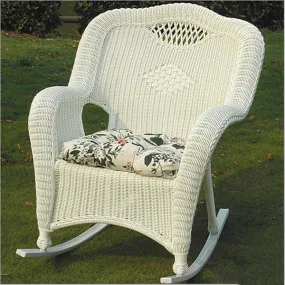 Outdoor Furniture Wicker - Rocking Chair - Olive
