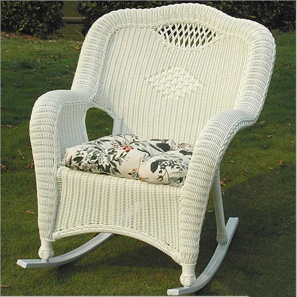 Outdoor Furniture Wicker - Rocking Chair - Olive