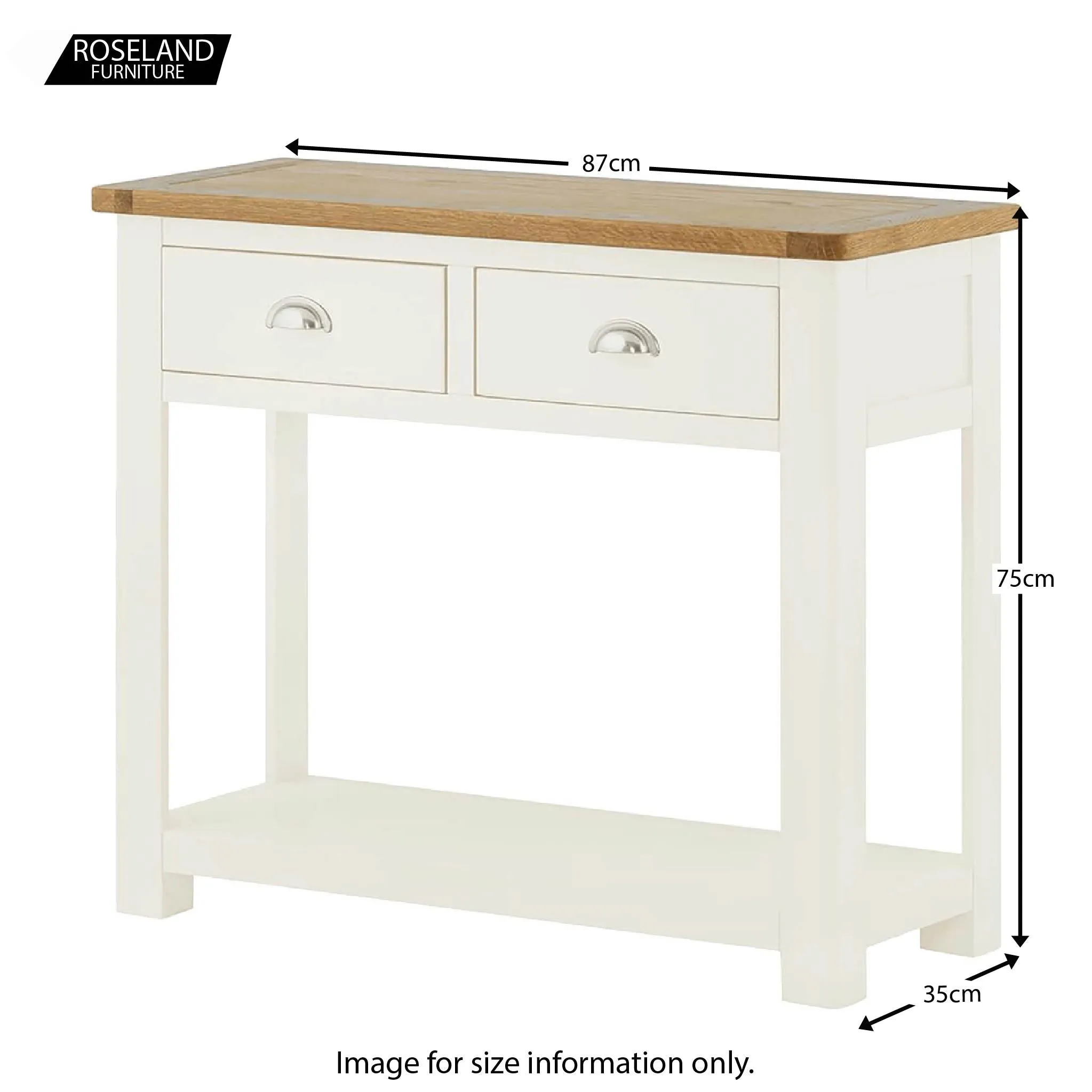 Padstow White Console Table