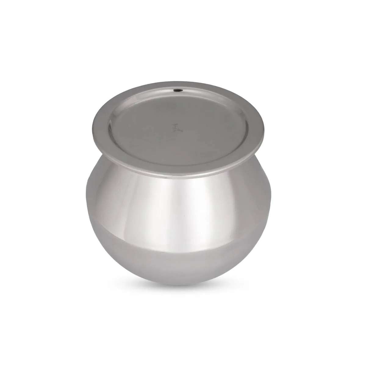 Pot with Lid - 6 x 6 Inches | Pongal Handi/ Stainless Steel Pot/ Cooking Pot for Home/ 535 Gms Approx