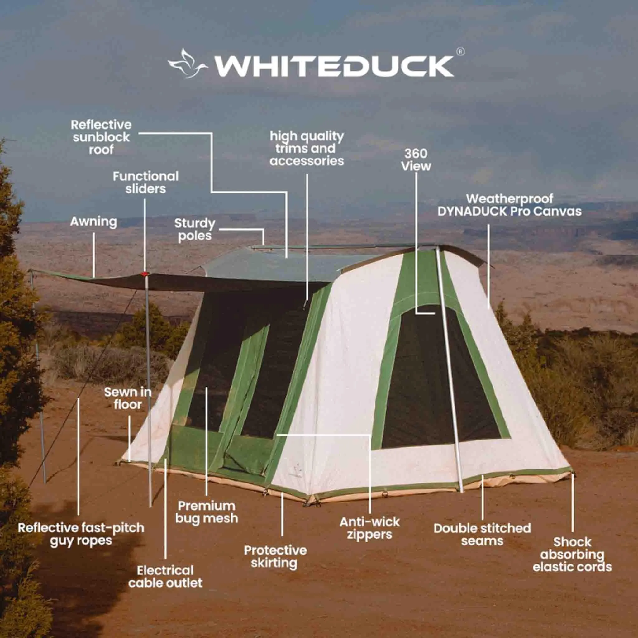 Prota Canvas Tent Deluxe 10'x10'