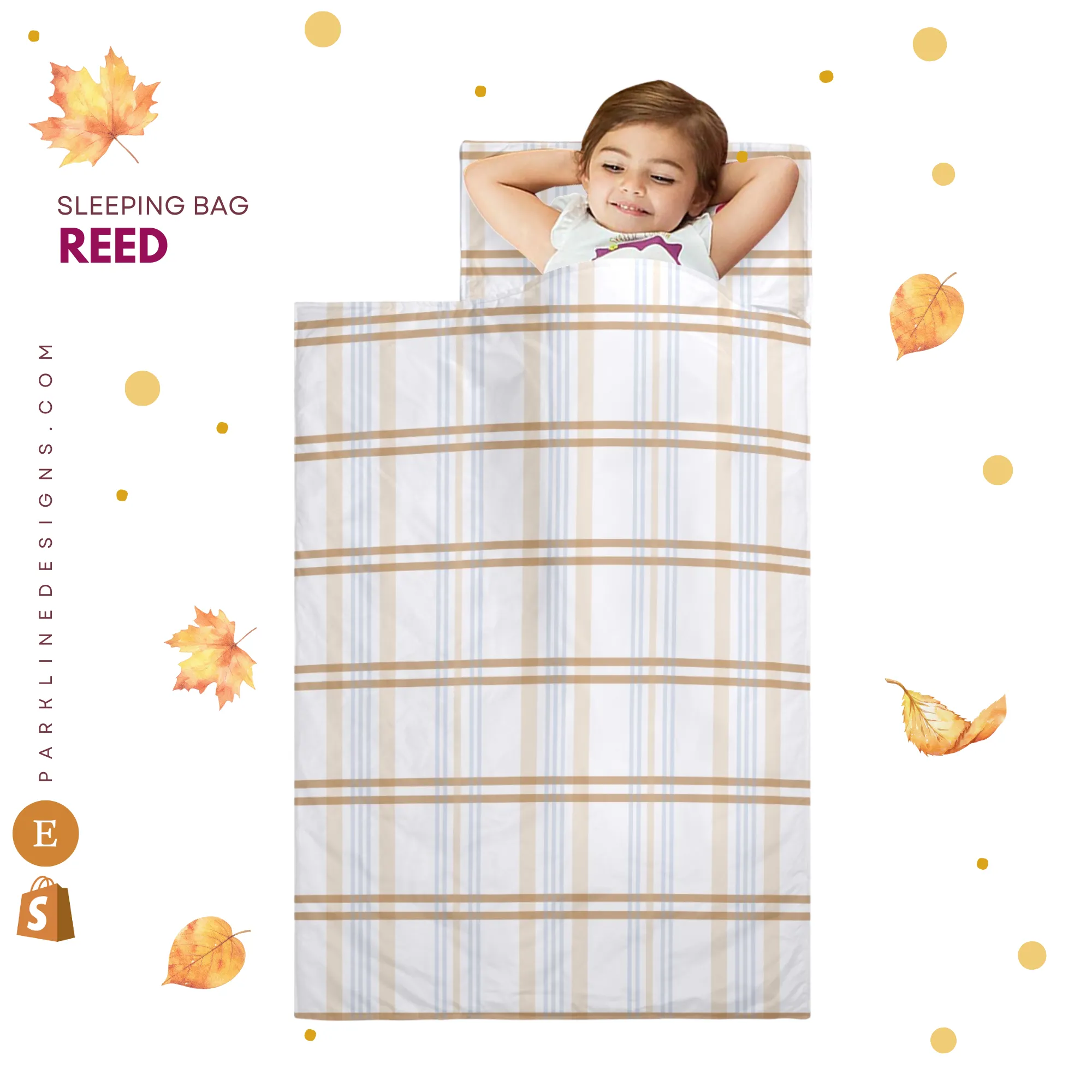 Pumpkin Patch 2 Kids' Long Sleeping Bag | Lightweight and Durable Sleeping Bag for Kids | Perfect Autumn Gifts