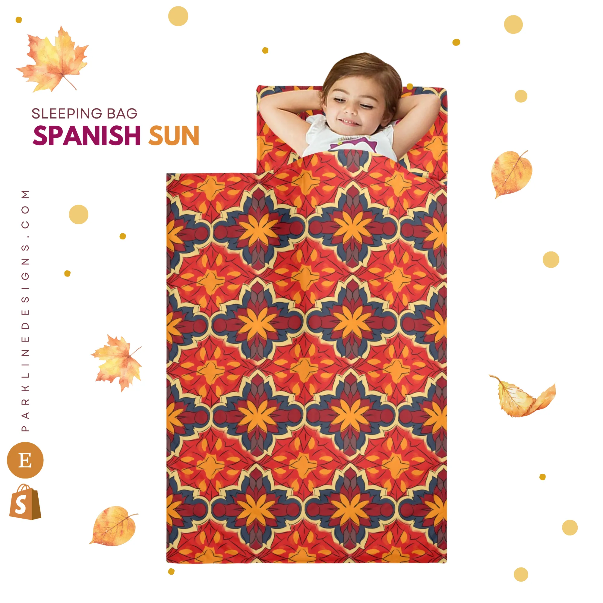 Pumpkin Patch 2 Kids' Long Sleeping Bag | Lightweight and Durable Sleeping Bag for Kids | Perfect Autumn Gifts
