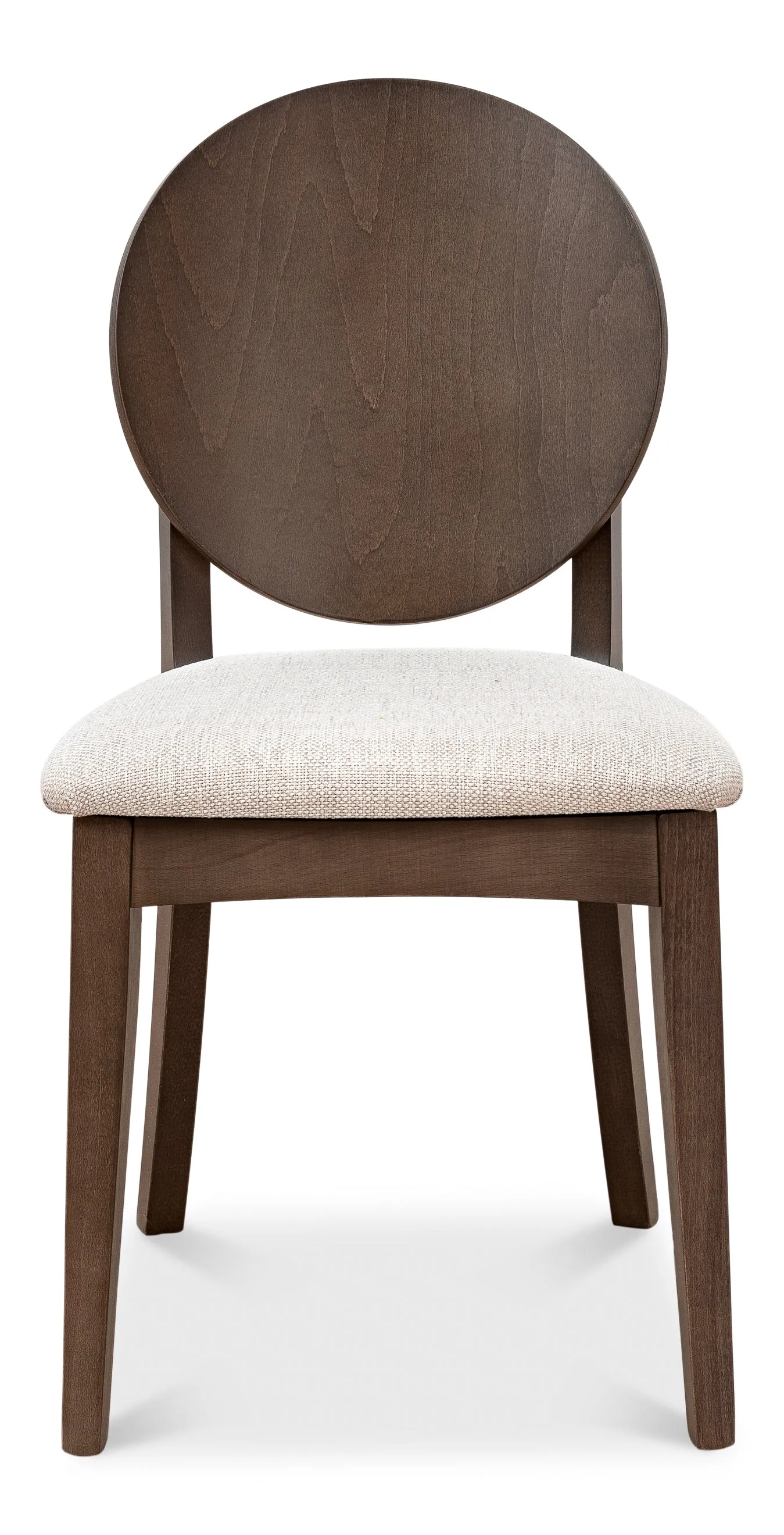 Sarreid - Round Back Side Chair  Driftwood Oatmeal - Brown - Contemporary - set of 2
