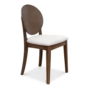 Sarreid - Round Back Side Chair  Driftwood Oatmeal - Brown - Contemporary - set of 2