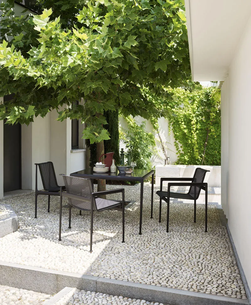 Schultz 1966 Dining Chair with Arms Outdoor