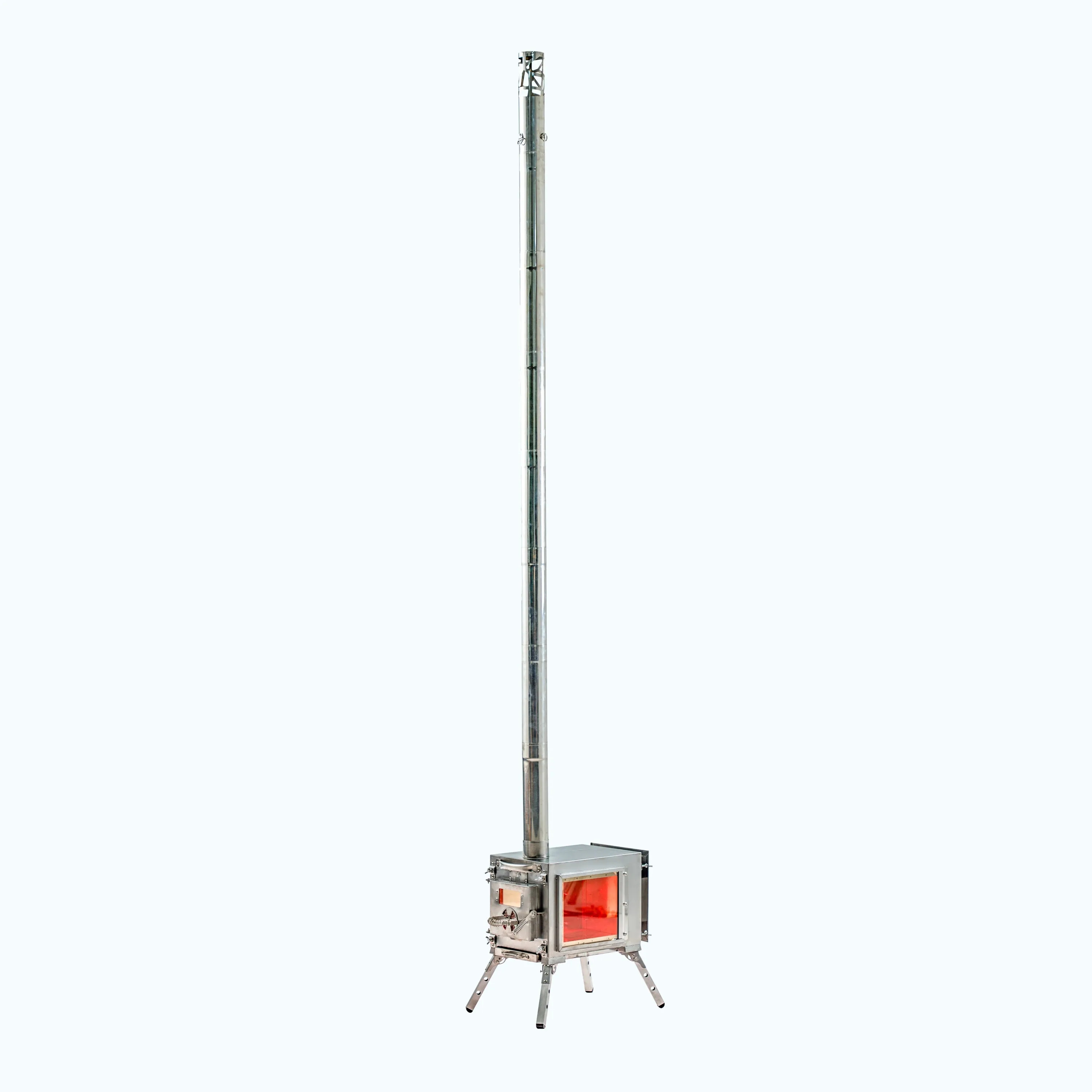 Small Wood Stove With Fire-Resistant Glass "Caminus S".