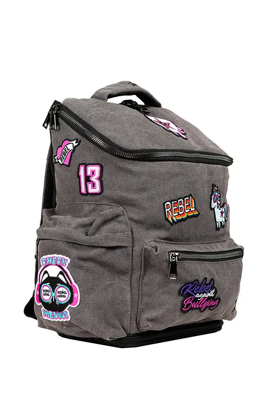 Smoke Rebel Hero Plus Backpack with Patches