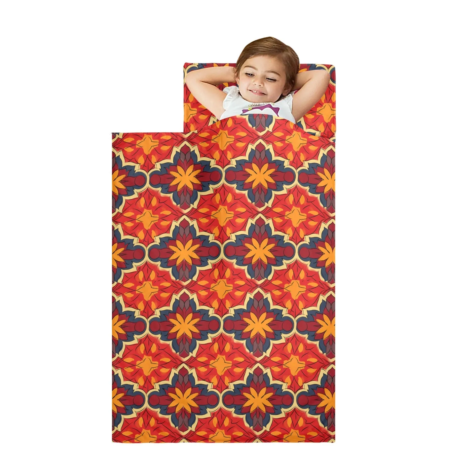 Spanish Sun Kids' Long Sleeping Bag | Lightweight and Durable Sleeping Bag for Kids | Perfect Autumn Gifts