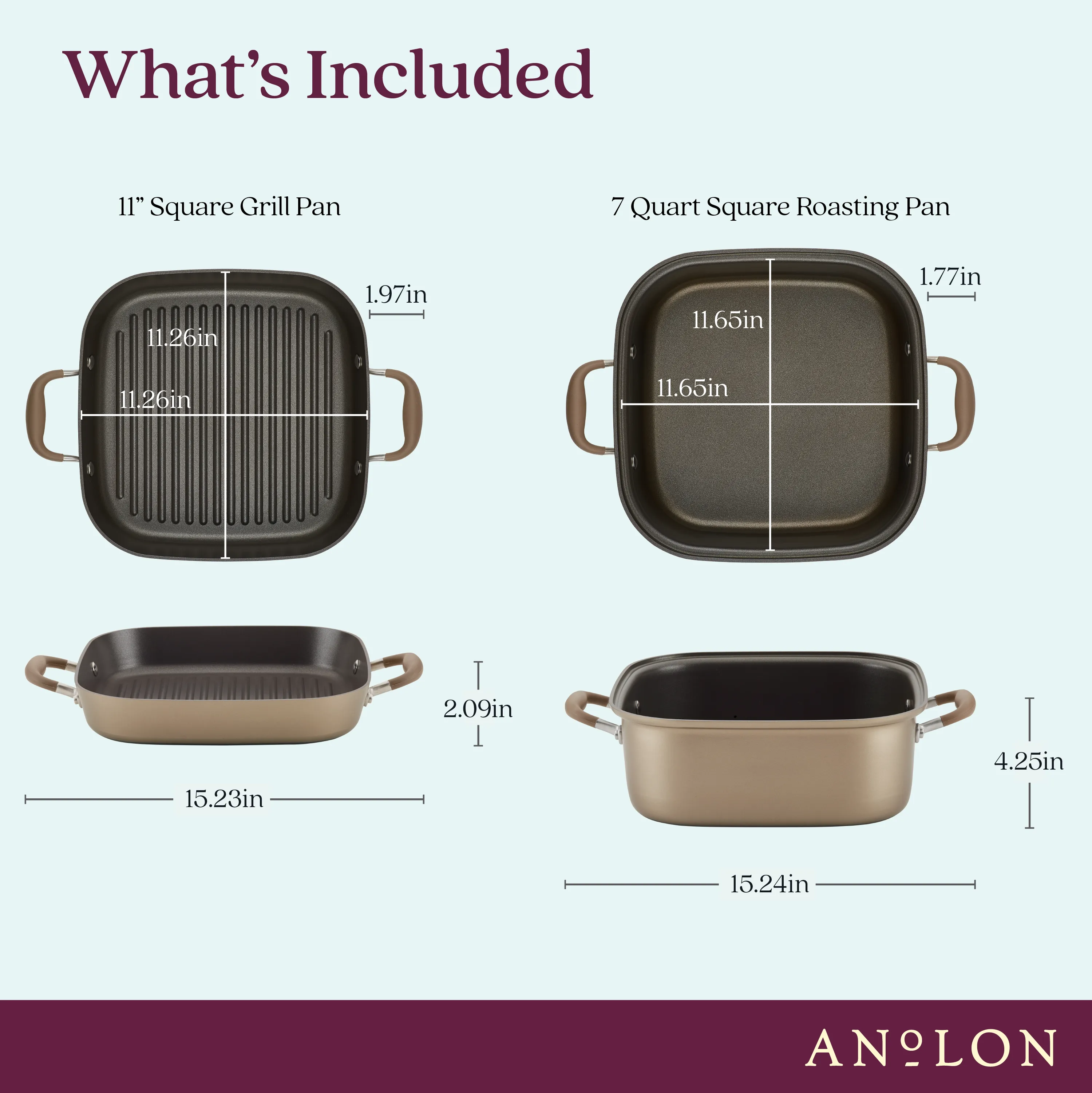 Square Two Step Meal Set