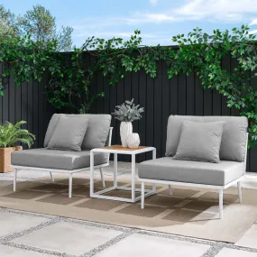 Stance 3 Piece Outdoor Patio Aluminum Set by Modway
