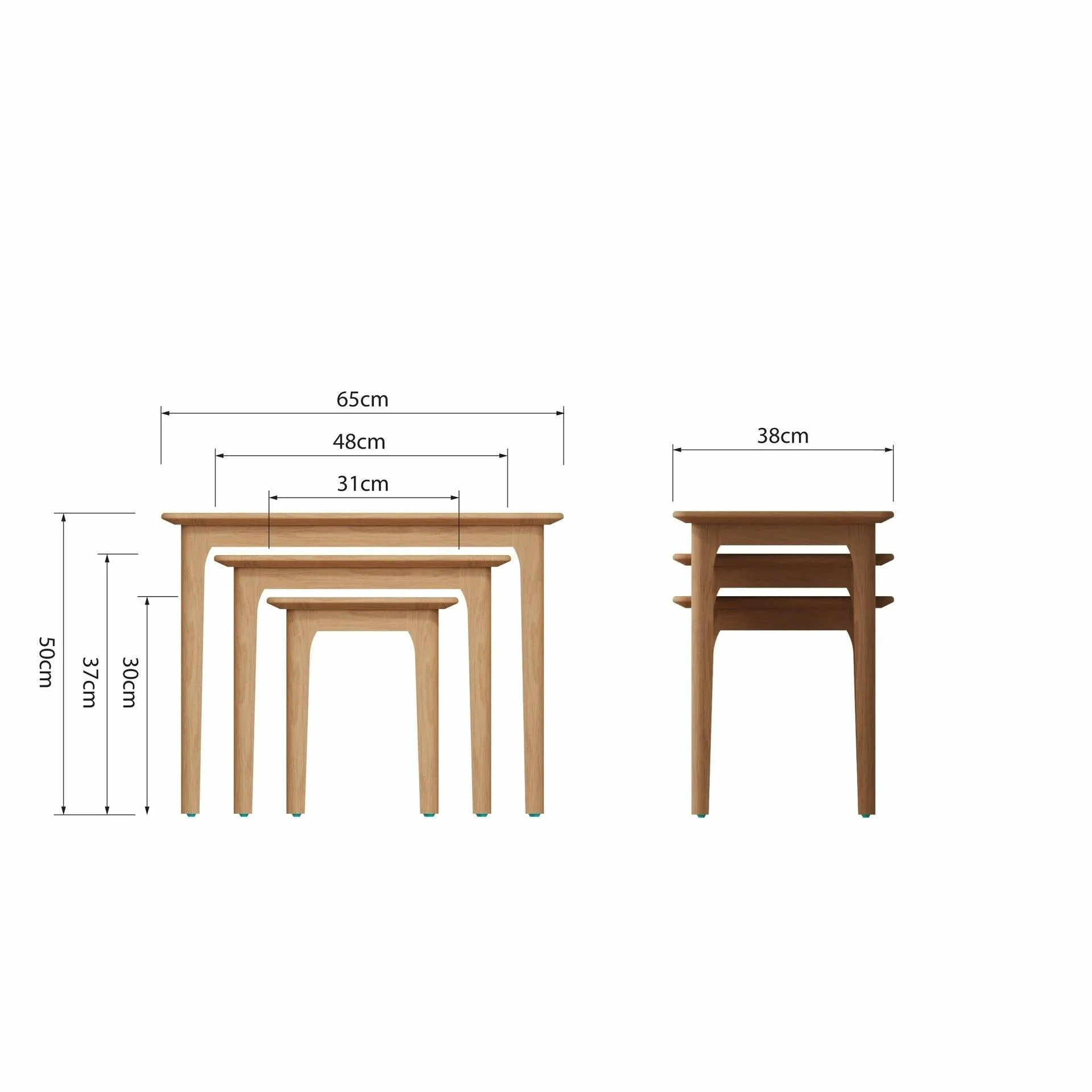 Stockholm Nest of 3 Tables