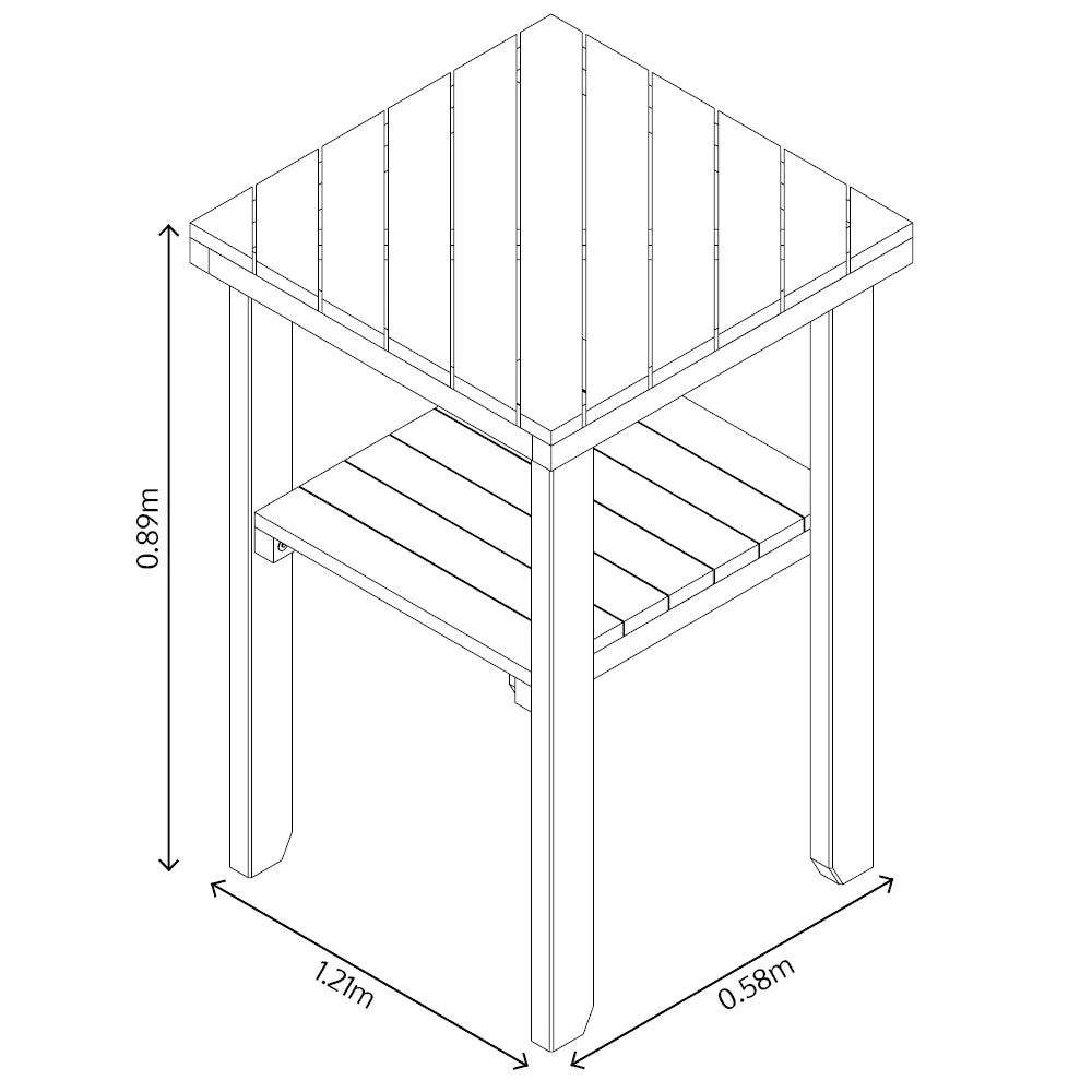 Terraza Outdoor Kitchen Side Table (Pre-Order Now)